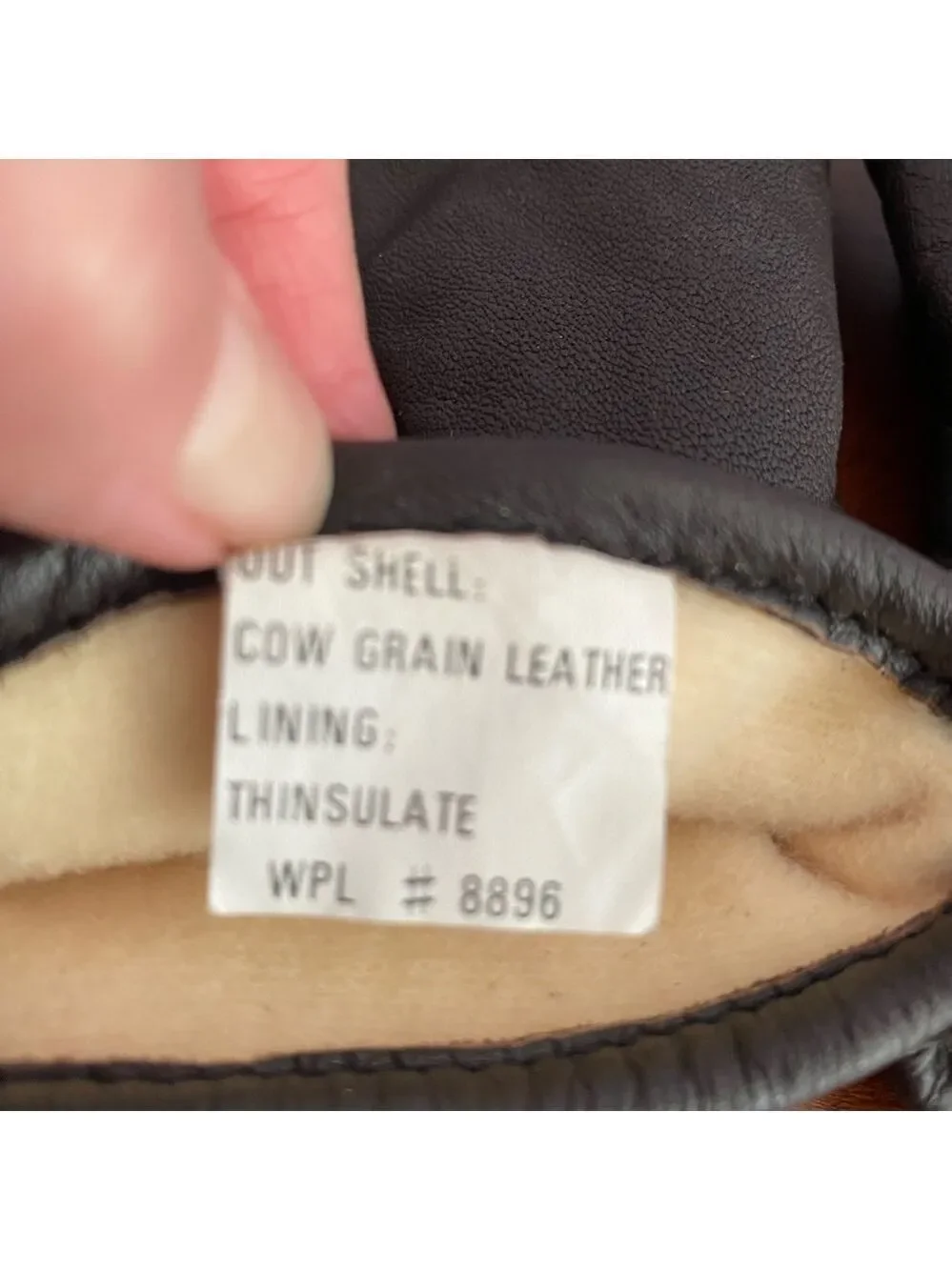 Rubin Black Cow Grain Leather Gloves Medium | Thinsulate Lined | Winter Warm